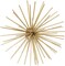 Metal Starburst Home Wall Decor 3D Long Spike Wall Sculpture, Set of 3 Wall Art 6", 9", 12"W, Gold